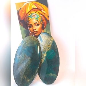 Oversized Oval Earrings